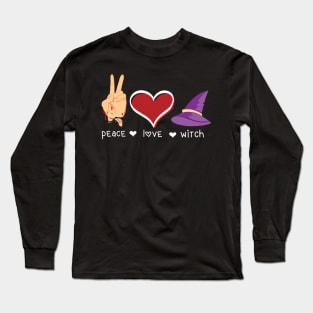 Peace Love Witch Long Sleeve T-Shirt